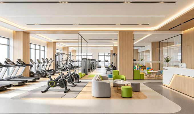500 ㎡ hotel gym configuration Solution